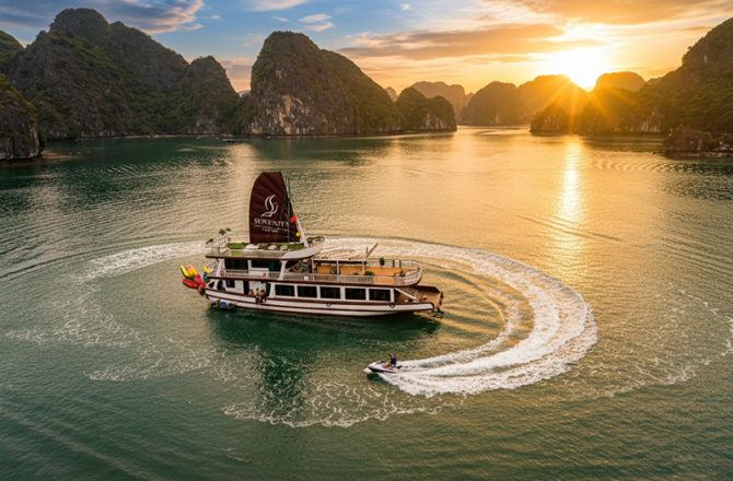 Sunset tour Lan Ha Bay - tour Hoàng Hôn - Serenity Premium Cruises